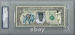 1/1 WILLIE MAYS Dollar Bill Auto Signed PSA 8 DNA Slabbed Rare Currency