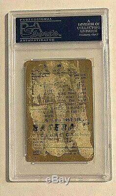 1952 Bowman Stan Musial #196 Signed Card PSA/DNA Auto Slabbed HOF
