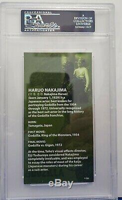 1954-1971 Haruo Nakajima Godzilla Signed LE Trading Card (PSA/DNA Slabbed)