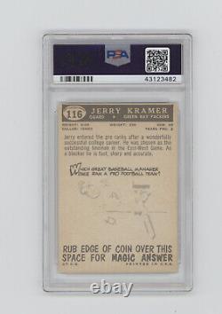 1959 PACKERS Jerry Kramer signed ROOKIE card Topps #116 PSA/DNA Slab AUTO RC