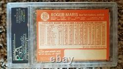 1964 Topps Yankees Roger Maris Crisply Autographed #225 Card Psa/dna Slabbed