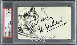 1966 Eli Wallach Mr. Freeze Batman Signed 3x5 Index Card (PSA/DNA Slabbed)