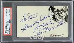 1966 Lee Meriwether Catwoman Batman Signed 3x5 Index Card (PSA/DNA Slabbed)