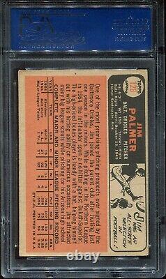 1966 Topps #126 JIM PALMER Signed/Auto ROOKIE CARD RC PSA/DNA Slabbed HOF