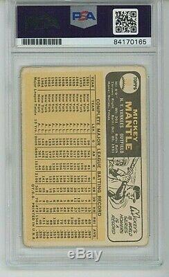 1966 Topps Mickey Mantle PSA/DNA Auto #50 Signed Autograph Slabbed