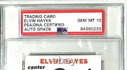 1969-70 Topps ELVIN HAYES Signed Auto Rockets Card #75 Graded PSA/DNA 10 SLABBED