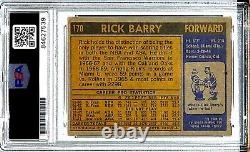 1971 72 Topps RICK BARRY Signed Autograph Nets Rookie Card #170 PSA/DNA Slabbed