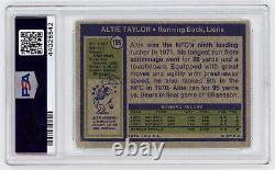 1972 LIONS Altie Taylor signed card Topps #199 PSA/DNA AUTO Autograph Slab RARE