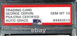 1974 Topps GEORGE GERVIN Signed Auto Spurs Rookie RC #196 Graded PSA/DNA 10 SLAB