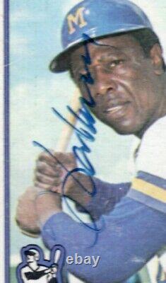 1976 Topps Hank Aaron #550 Autographed Card PSA/DNA Slab