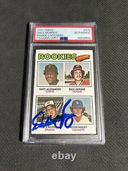 1977 Topps #476 Dale Murphy RC Signed Auto PSA/DNA Slabbed Card