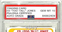 1978 Topps ED Too Tall JONES Signed Cowboys Card Auto Graded PSA/DNA 10 Slab