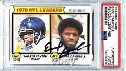 1979 Topps EARL CAMPBELL Signed Auto Oilers Rookie Card #3 PSA/DNA Slabbed