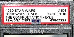 1980 TOPPS JAMES EARL JONES & DAVE PROWSE Signed DARTH VADER Card PSA/DNA Slab
