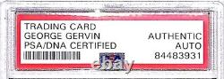 1981 82 Topps GEORGE GERVIN Signed Auto Spurs Card #37 PSA/DNA SLAB