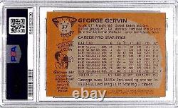1981 82 Topps GEORGE GERVIN Signed Auto Spurs Card #37 PSA/DNA SLAB