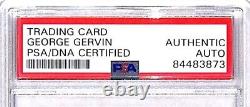 1981 82 Topps Super Action GEORGE GERVIN Signed Auto Spurs Card PSA/DNA SLAB