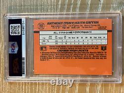 1989 Leaf #705 Tony Gwynn Auto Padres Autograph HOF PSA DNA Slabbed