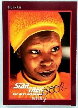 1991 IMPEL Star Trek WHOOPI GOLDBERG Signed Auto GUINAN Card SLABBED PSA/DNA