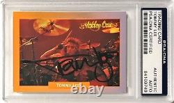 1991 Rock Cards Tommy Lee Motley Crue Signed Auto Card #226 PSA/DNA Slabbed