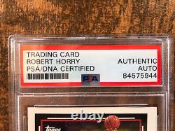 1992 Topps GOLD Robert Horry Autographed Rookie Card #308 PSA/DNA Slabbed