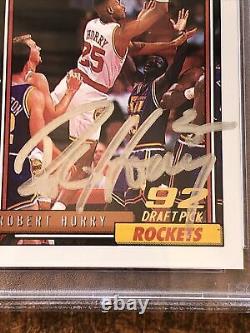 1992 Topps Robert Horry Autographed Rookie Card #308 PSA/DNA Slabbed