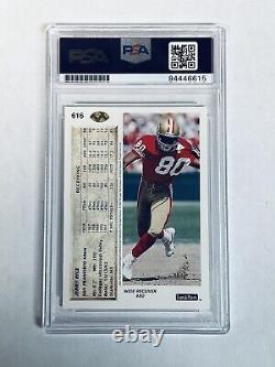 1992 UD Jerry Rice Signed Auto Card #616 PSA DNA Slabbed