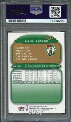 2003-04 Fleer Ultra #161 Paul Pierce Signed Card AUTO PSA/DNA Slabbed Celtics