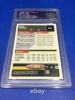 2003 Topps Drew Brees Autograph Card #262 PSA/DNA Slabbed Authentic NM Sharp