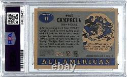 2005 Topps EARL CAMPBELL Signed Auto Longhorns Card #11 PSA/DNA Slabbed