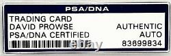 2008 Official Pix DAVE PROWSE Signed DARTH VADER STAR WARS Card PSA/DNA SLABBED