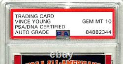 2011 Upper Deck Longhorns VINCE YOUNG Signed Card #AA-VY Graded PSA/DNA 10 Slab