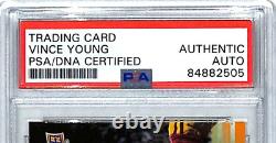 2011 Upper Deck Texas Longhorns Alumni VINCE YOUNG Signed Card #74 PSA/DNA Slab