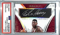 2015 14 Panini Immaculate ROBERT HORRY Signed Rockets Card 47/75 PSA/DNA SLABBED
