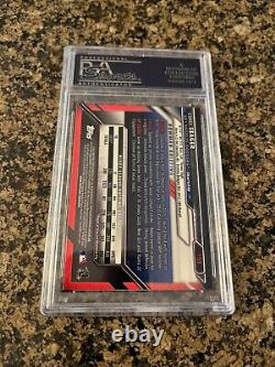 2016 Bowman Chrome Corey Seager PSA DNA Slabbed Auto Rangers signed card