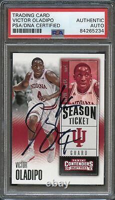 2016 Panini Contenders #7 Victor Oladipo Signed Card AUTO PSA/DNA Slabbed