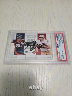 2017 Contenders Round Numbers George Kittle Autographed Card RC PSA/DNA Slabbed
