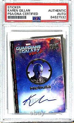 2017 Guardians Of The Galaxy Vol. 2 KAREN GILLAN Nebula Signed Card PSA/DNA Slab