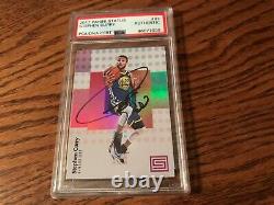 2017 Panini Status Stephen Curry Signed Auto Card PSA DNA Slabbed #83 Warriors