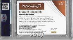 2020 Immaculate BROOKS ROBINSON Signed AUTO 1/1 Plate PSA/DNA Slabbed Orioles