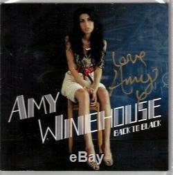 AMY WINEHOUSE Signed Autographed Back To Black CD Cover Slabbed PSA/DNA