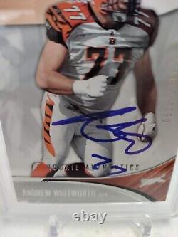 ANDREW WHITWORTH AUTO Rookie 2006 UD SP Authentic #/1399 #125 SLABBED PSA/DNA