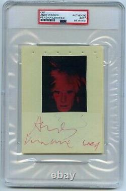 ANDY WARHOL signed autograph PSA/DNA slabbed POP ART LEGEND Campbell's Marilyn