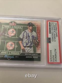 Aaron Judge / Eric Jagielo Signed Bowman Draft RC Topps PSA/DNA Slab Autographed