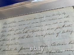 Abraham Lincoln Signed Autographed Handwritten Letter PSA DNA Slabbed 1857 Auto