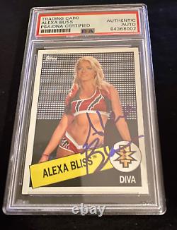 Alexa Bliss Signed Auto Slabbed 2015 Topps Heritage WWE NXT Rookie Card PSA DNA