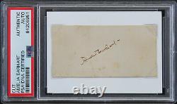 Amelia Earhart Authentic Signed 1.5x3 Cut Signature Autographed PSA/DNA Slabbed
