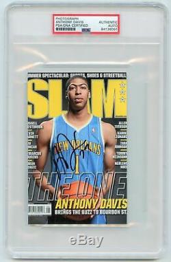 Anthony Davis Signed 4x6 Photo PSA/DNA Slabbed Autographed Los Angeles Lakers