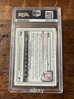 Anthony Volpe IP Signed 1st Bowman Card Psa Dna Coa Slab Yankees Autographed