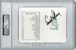 Arnold Palmer Golf signed Augusta Masters Scorecard PSA/DNA slabbed auto